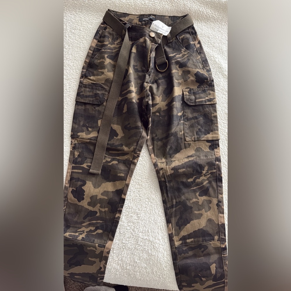 Windsor Camouflage Joggers with Belt